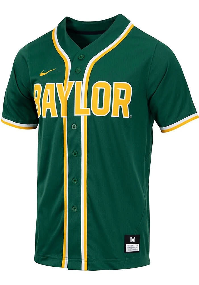 Nike Baylor Bears Mens Green Replica Baseball Jersey