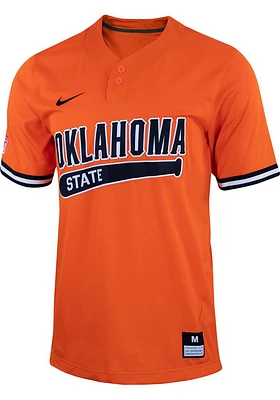 Nike Oklahoma State Cowboys Mens Orange Replica Graphic Baseball Jersey