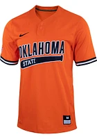 Nike Oklahoma State Cowboys Mens Orange Replica Graphic Baseball Jersey