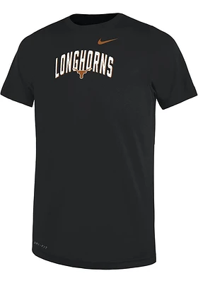 Nike Texas Longhorns Boys Black SL Legend Team Issue Short Sleeve T-Shirt