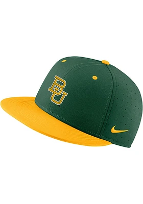 Nike Baylor Bears Mens Aero True On-Field Baseball Fitted Hat