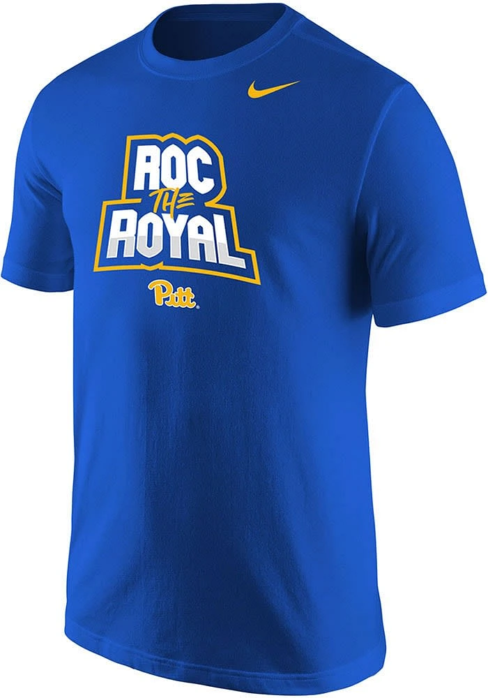 Nike Pitt Panthers Blue Roc The Royal Football Short Sleeve T Shirt