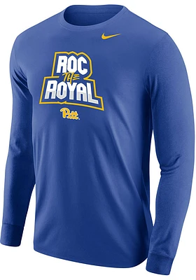 Nike Pitt Panthers Blue Roc The Royal Football Long Sleeve T Shirt