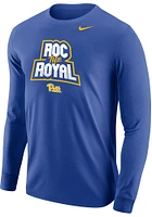 Nike Pitt Panthers Blue Roc The Royal Football Long Sleeve T Shirt