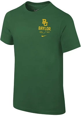Nike Baylor Bears Youth Green SL Team Issue Short Sleeve T-Shirt
