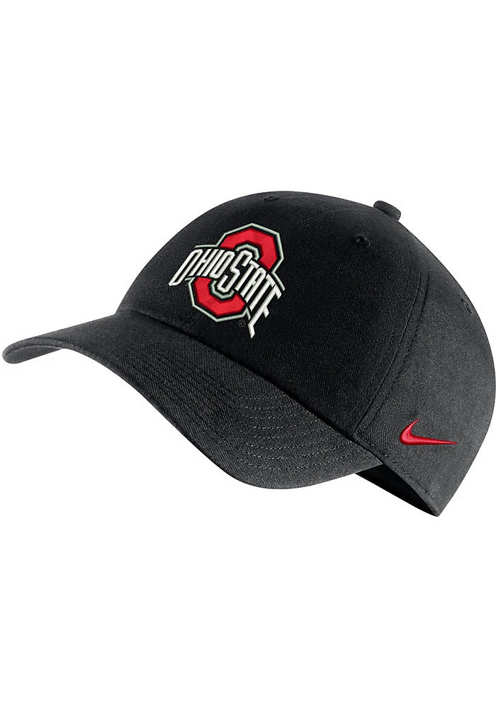 Nike Ohio State Buckeyes H86 Logo Premium Adjustable Hat - Black