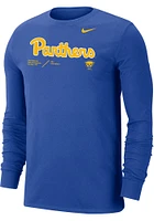 Nike Pitt Panthers Blue DriFIT Team Issue Long Sleeve T Shirt