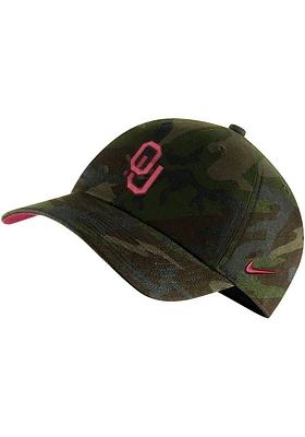 Nike Oklahoma Sooners H86 Washed Camo Adjustable Hat - Green