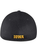 Nike Iowa Hawkeyes Mens Black Dry L91 Mesh Swoosh Flex Hat