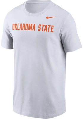Nike Oklahoma State Cowboys White DriFIT Wordmark Short Sleeve T Shirt