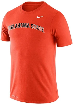 Nike Oklahoma State Cowboys Orange DriFIT Legend Arch Name Short Sleeve T Shirt