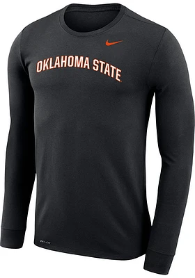 Nike Oklahoma State Cowboys Black DriFIT Legend Arch Design Long Sleeve T-Shirt