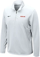 Nike Oklahoma State Cowboys Mens White DriFIT Training Script Long Sleeve Qtr Zip Pullover