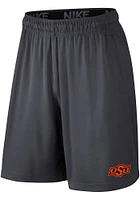 Nike Oklahoma State Cowboys Mens Grey Fly Shorts