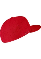 Nike Ohio State Buckeyes Mens Red Aero True On-Field Baseball Fitted Hat