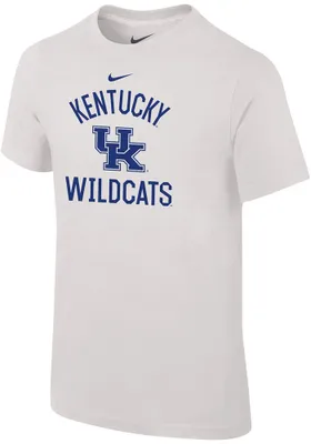 Nike Kentucky Wildcats Youth White Vintage Short Sleeve T-Shirt