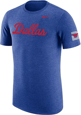 Nike SMU Mustangs Blue Triple D Short Sleeve T Shirt