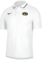 Nike Missouri Tigers Mens White Coach Short Sleeve Polo