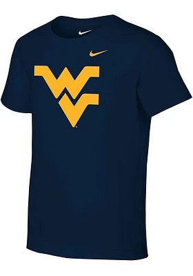 Nike West Virginia Mountaineers Boys Navy Blue Primary Logo Short Sleeve T-Shirt