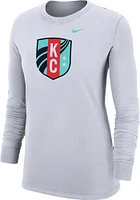 Nike KC Current Womens White Kick LS Tee