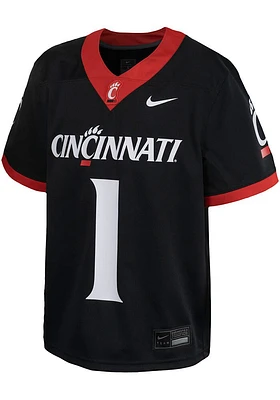 Nike Cincinnati Bearcats Youth Black Replica No 1 Football Jersey