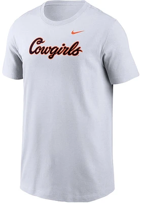Nike Oklahoma State Cowboys Youth White Cowgirl Short Sleeve T-Shirt