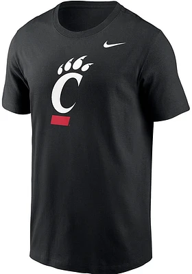 Nike Cincinnati Bearcats Black Primary Logo Graphic Short Sleeve T Shirt