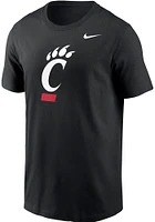 Nike Cincinnati Bearcats Black Primary Logo Graphic Short Sleeve T Shirt