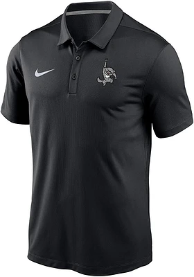 Nike Cincinnati Bearcats Mens Black Vintage Bearcat Short Sleeve Polo