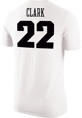 Caitlin Clark Iowa Hawkeyes White Basketball Short Sleeve Player T Shirt