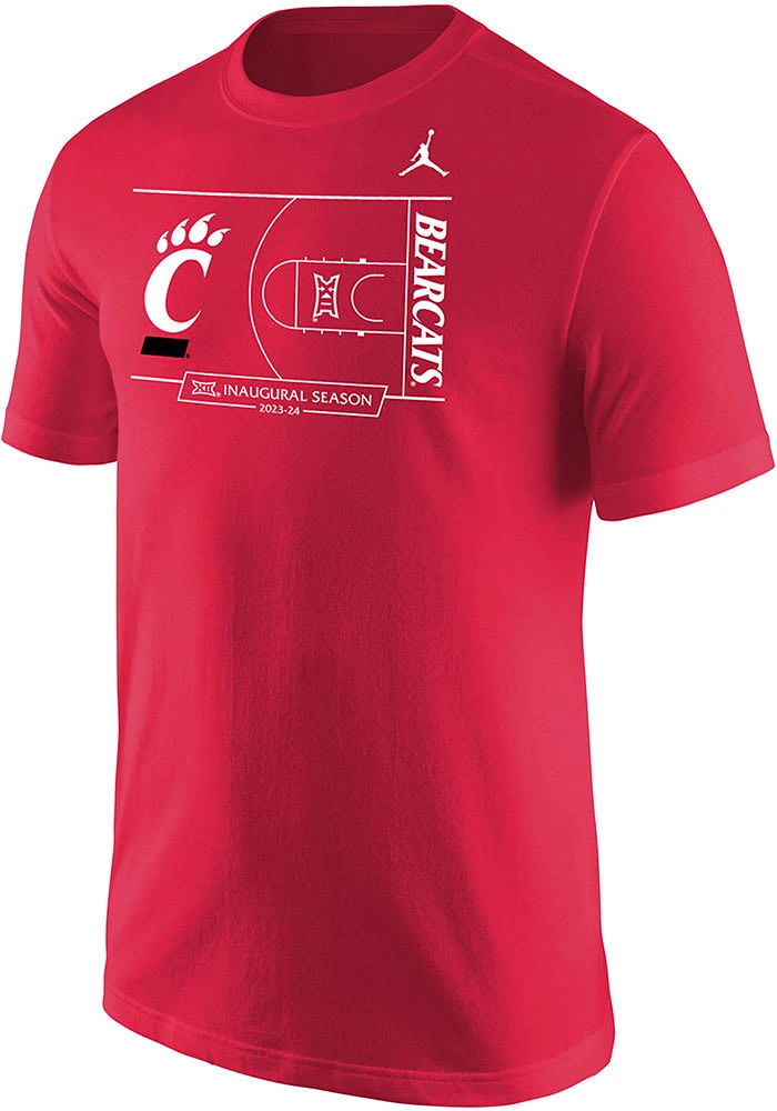 Nike Cincinnati Bearcats Red Inaugural Big 12 Jordan Short Sleeve T Shirt