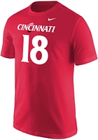 Travis Kelce Cincinnati Bearcats Red Player Short Sleeve T Shirt