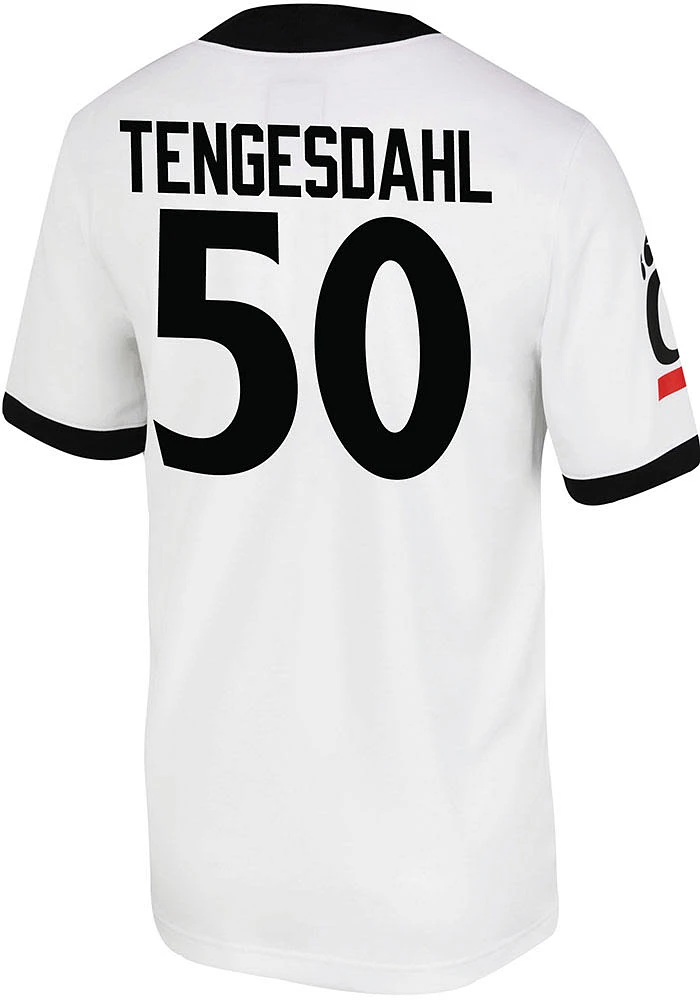 Evan Tengesdahl  Nike Cincinnati Bearcats White Game Name And Number Football Jersey