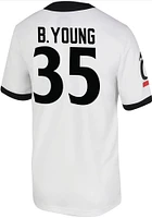 Brady Young  Nike Cincinnati Bearcats White Game Name And Number Football Jersey