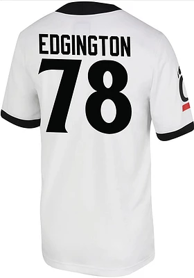 Grant Edgington  Nike Cincinnati Bearcats White Game Name And Number Football Jersey