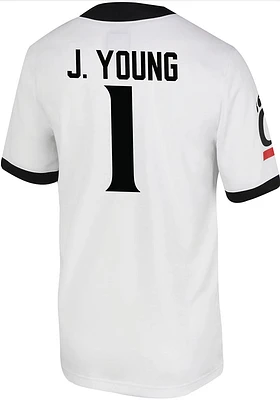 Jordan Young  Nike Cincinnati Bearcats White Game Name And Number Football Jersey