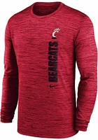 Nike Cincinnati Bearcats Red Team Issue Velocity Long Sleeve T-Shirt