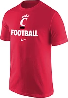 Nike Cincinnati Bearcats Red Football Short Sleeve T Shirt