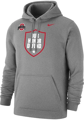 Nike Ohio State Buckeyes Mens Our Honor Defend Long Sleeve Hoodie