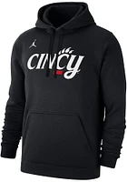 Nike Cincinnati Bearcats Mens Black Jordan Club Fleece Long Sleeve Hoodie