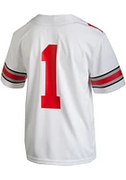 Nike Ohio State Buckeyes Boys White Alt 1 No Football Jersey