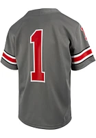 Nike Ohio State Buckeyes Youth Grey Alternate 2 No 1 Football Jersey