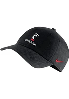 Nike Cincinnati Bearcats Swim and Dive Adjustable Hat - Black