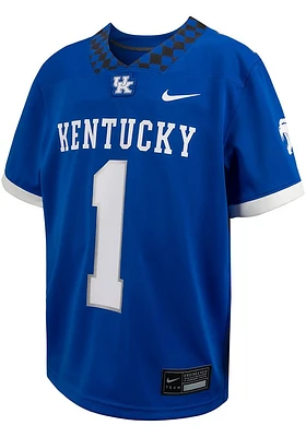 Nike Kentucky Wildcats Youth Blue Replica No 1 Football Jersey