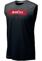 Nike Cincinnati Bearcats Mens Black Legend Short Sleeve Tank Top