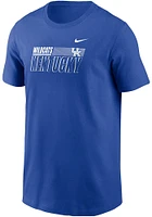 Nike Kentucky Wildcats Youth Blue Legend Flat Name Design Short Sleeve T-Shirt