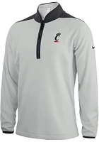 Nike Cincinnati Bearcats Mens Grey Golf Therma Victory Primary Logo Long Sleeve Qtr Zip Pullover