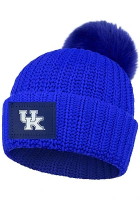 Kentucky Wildcats Blue Cuff Pom Womens Knit Hat