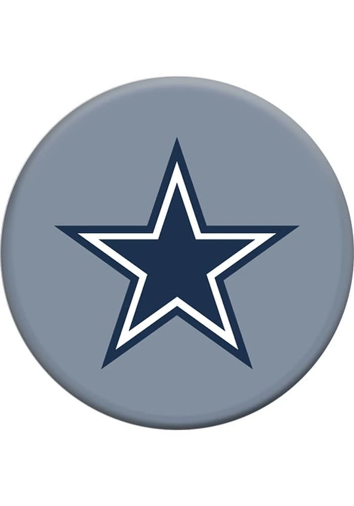Dallas Cowboys Grey Helmet Logo PopSocket