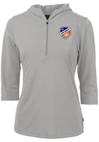 Cutter and Buck FC Cincinnati Womens Virtue Eco Pique Hooded Sweatshirt